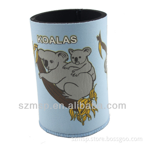 neoprene pen bag, koala panda printing thick soft pen bottle, pen organizor